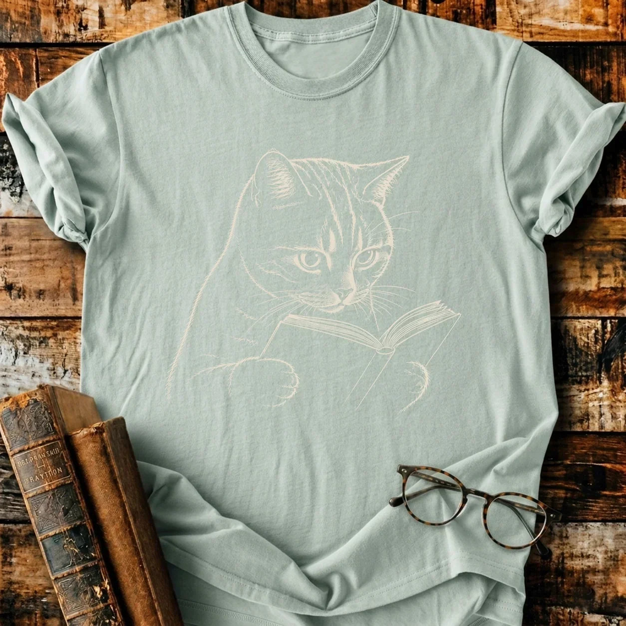 Shorthair Reading T-Shirt