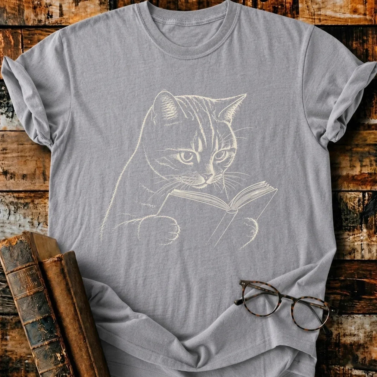 Shorthair Reading T-Shirt
