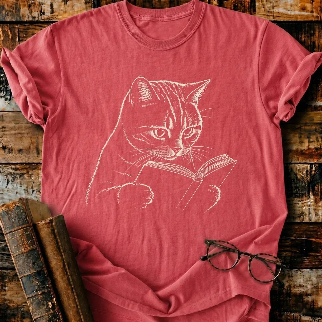 Shorthair Reading T-Shirt