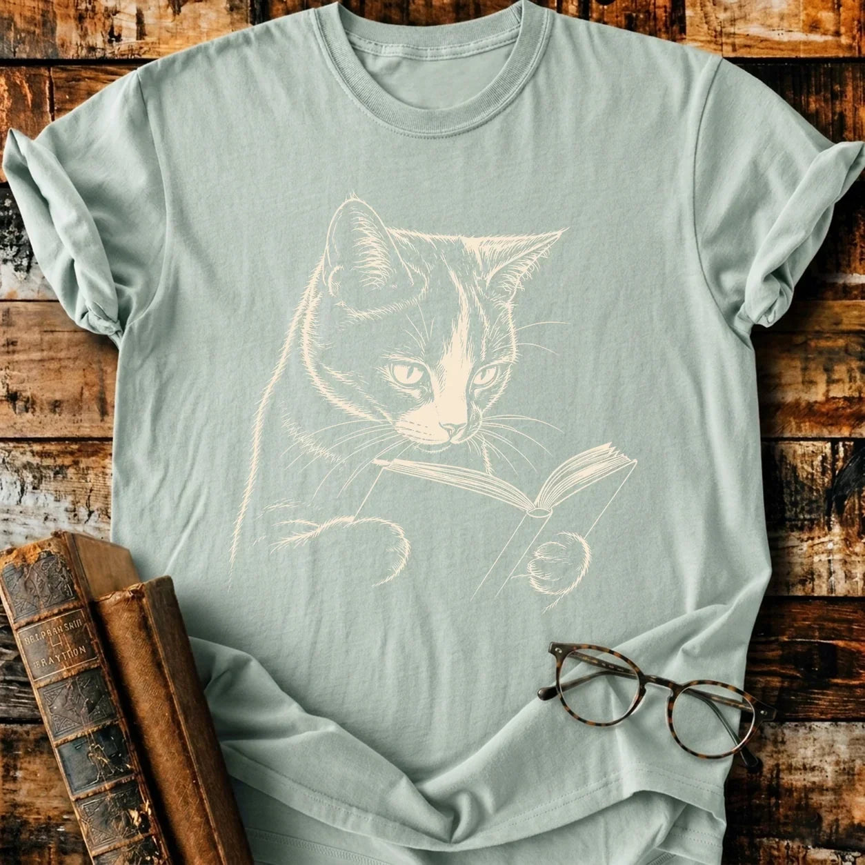 Calico Reading T-Shirt