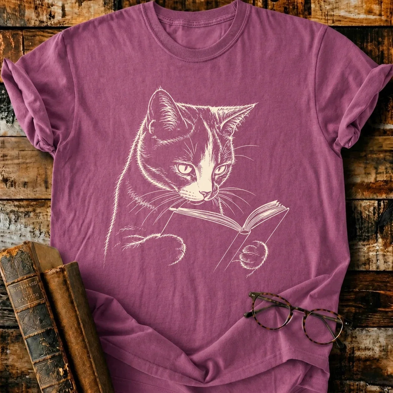 Calico Reading T-Shirt