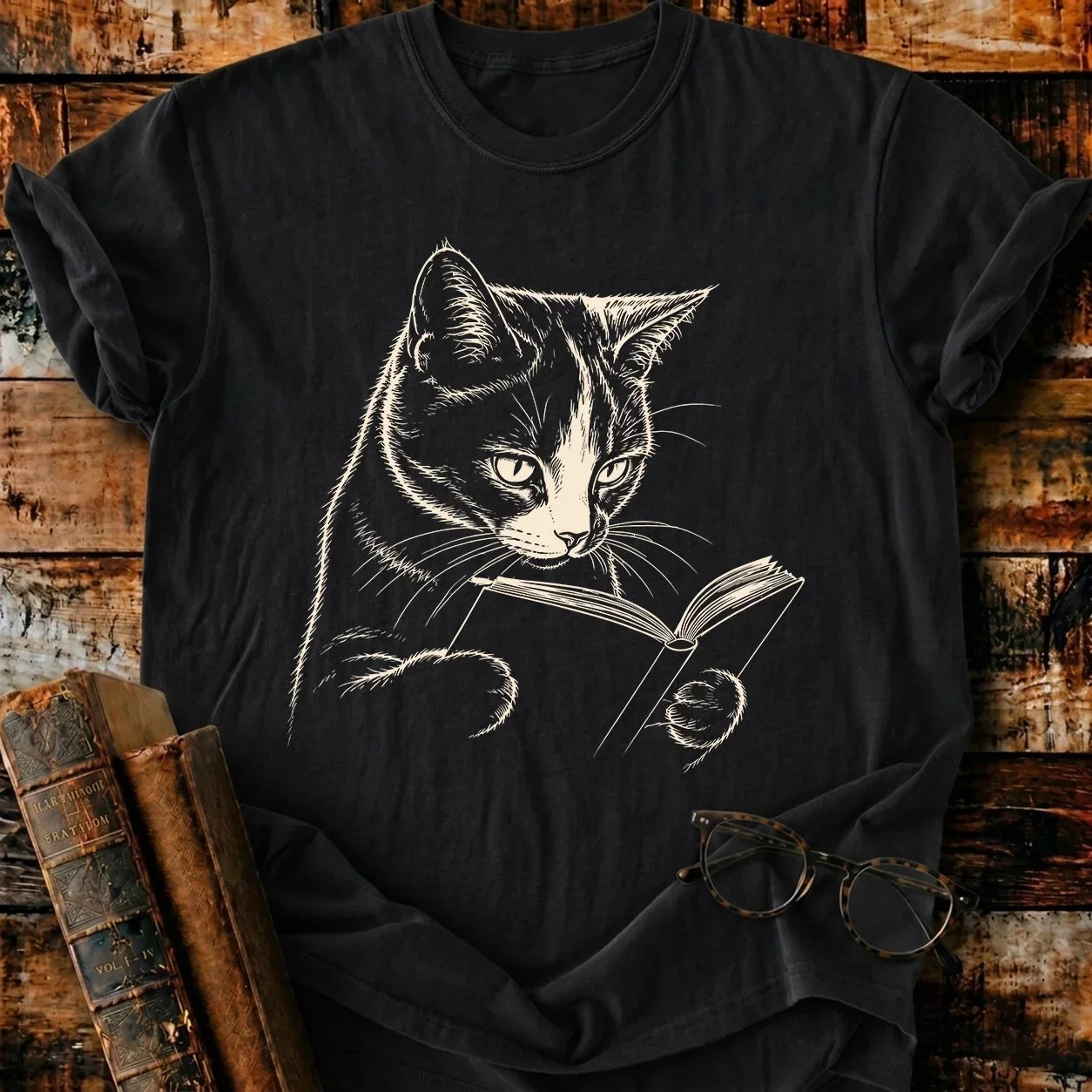 Calico Reading T-Shirt