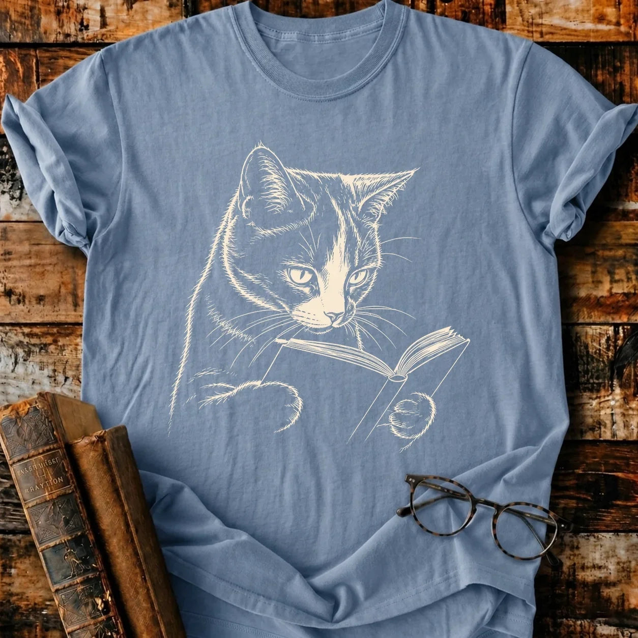 Calico Reading T-Shirt