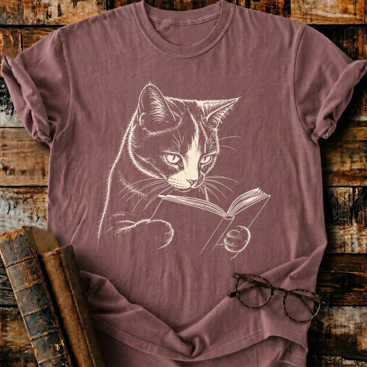 Calico Reading T-Shirt