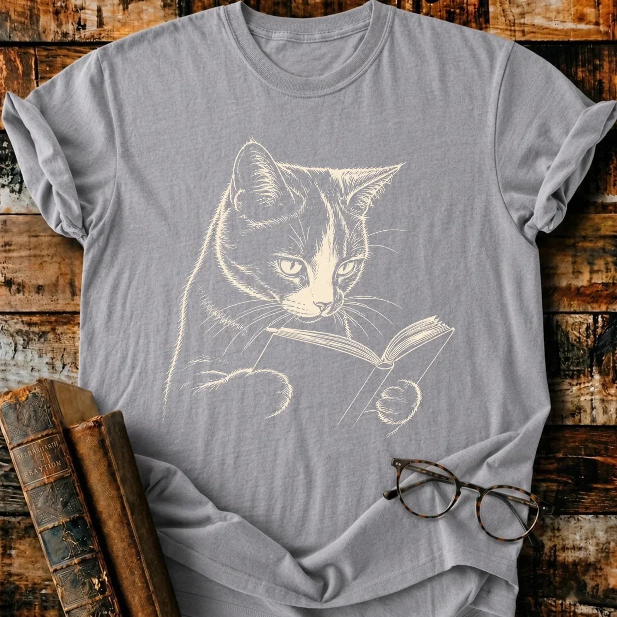 Calico Reading T-Shirt