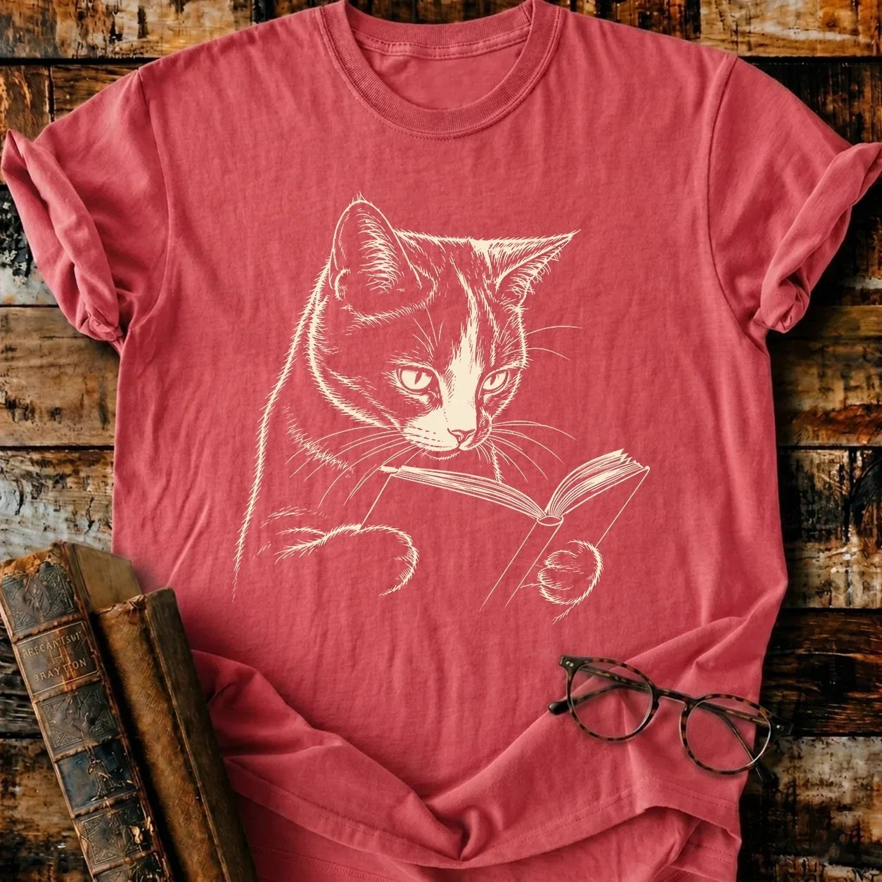 Calico Reading T-Shirt