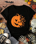 Spooky Pumpkin Burst Halloween Graphic T-Shirt