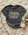 Christmas Lights Graphic Crew Neck T-Shirt