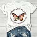 Butterfly And Kindness Quote Graphic T-Shirt