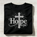 Cross 'Hope' Graphic Crew Neck T-Shirt