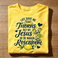 Thorns to Rosebloom Typography Graphic T-Shirt