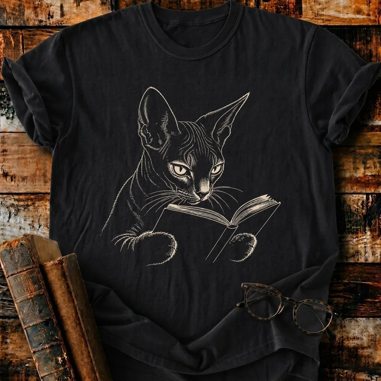 Sphynx Reading T-Shirt