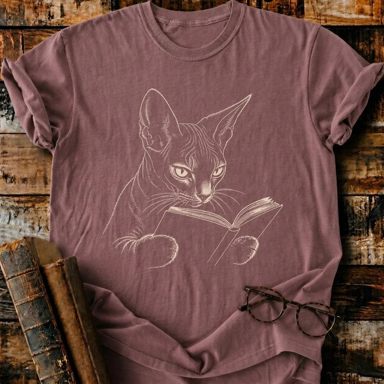 Sphynx Reading T-Shirt